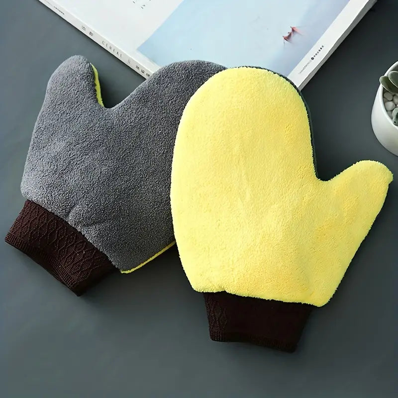 Mycí rukavice z korálového fleecu – na auto i domácnost